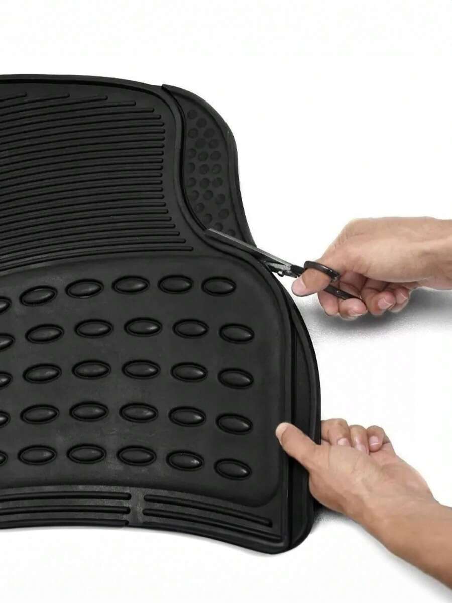 Tapete Automotriz 3 Piezas Hule Uso Rudo Universal