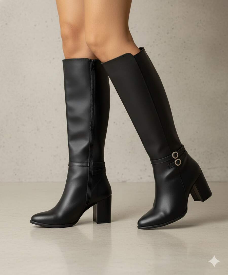Botas de media caña elegantes para uso diario