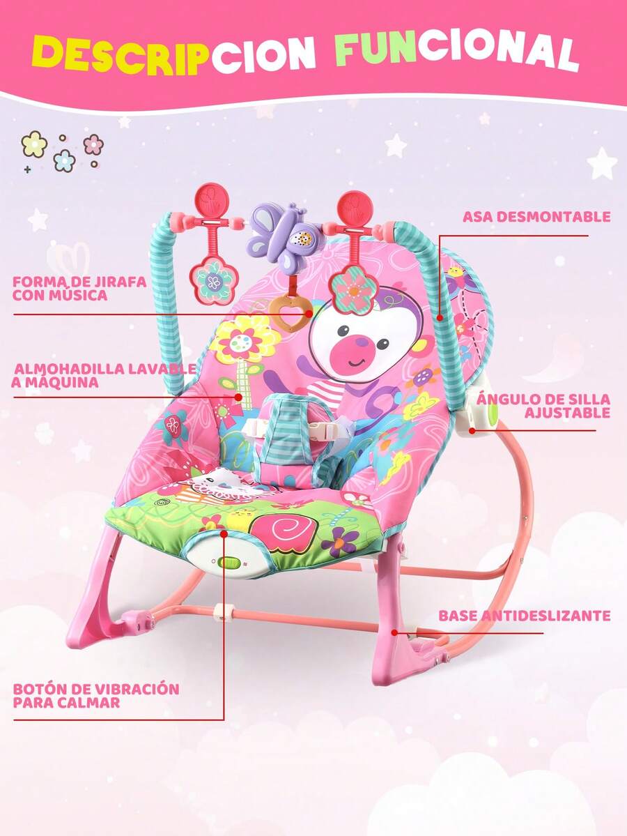 Silla mecedora multifuncional para bebés