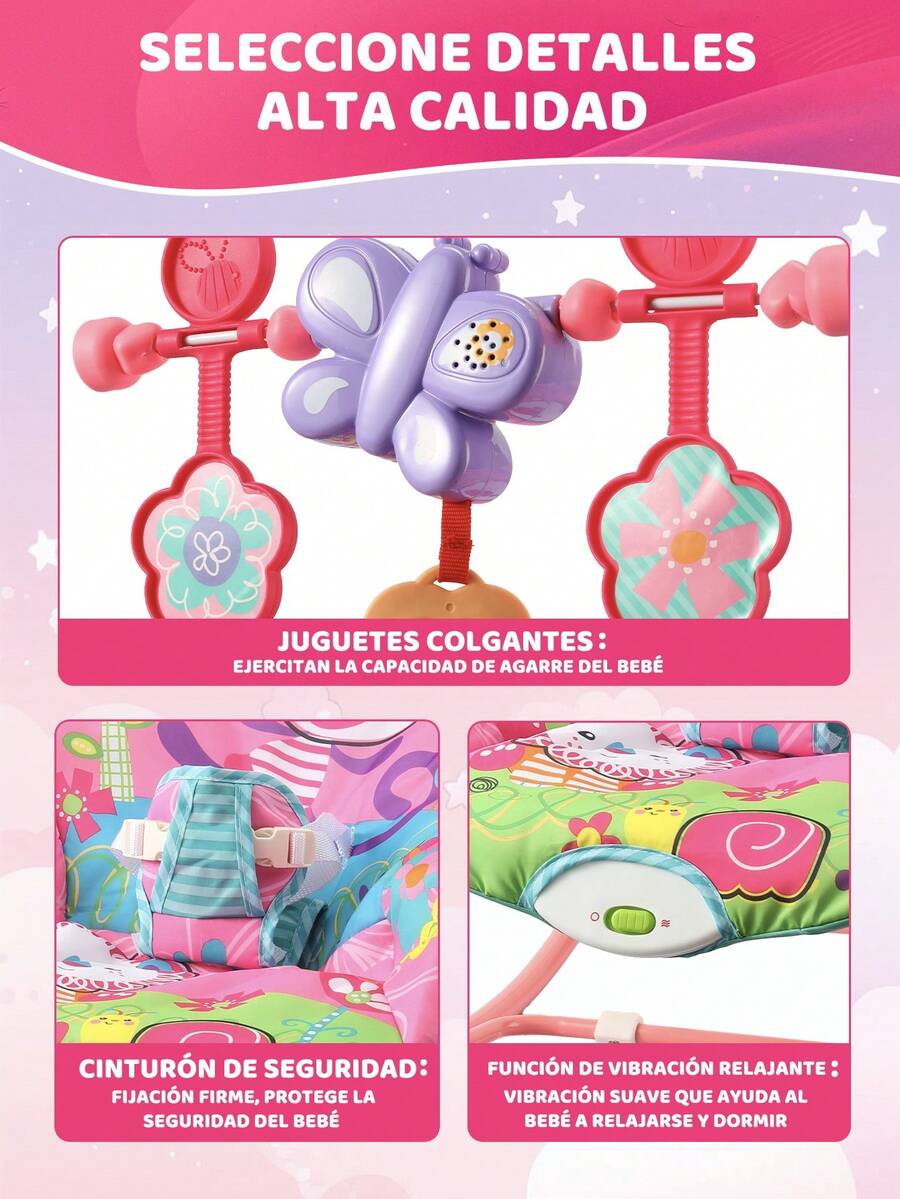 Silla mecedora multifuncional para bebés
