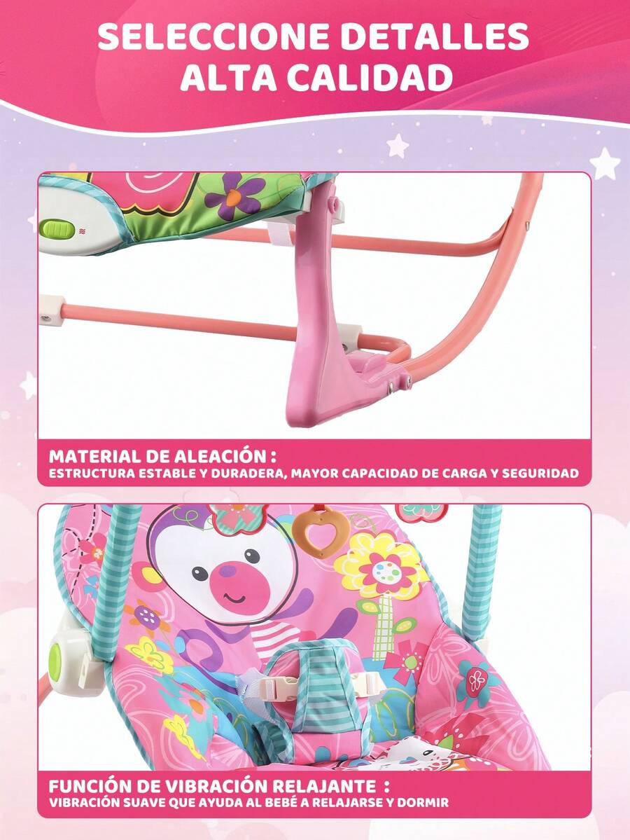 Silla mecedora multifuncional para bebés
