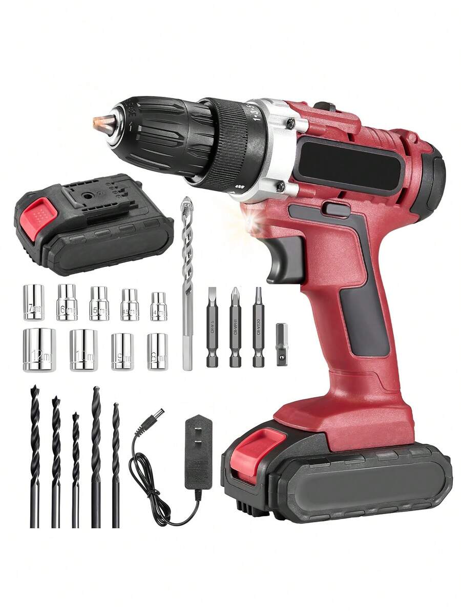 Kit De Taladro Inalámbrico Destornillador Eléctrico Pinchan