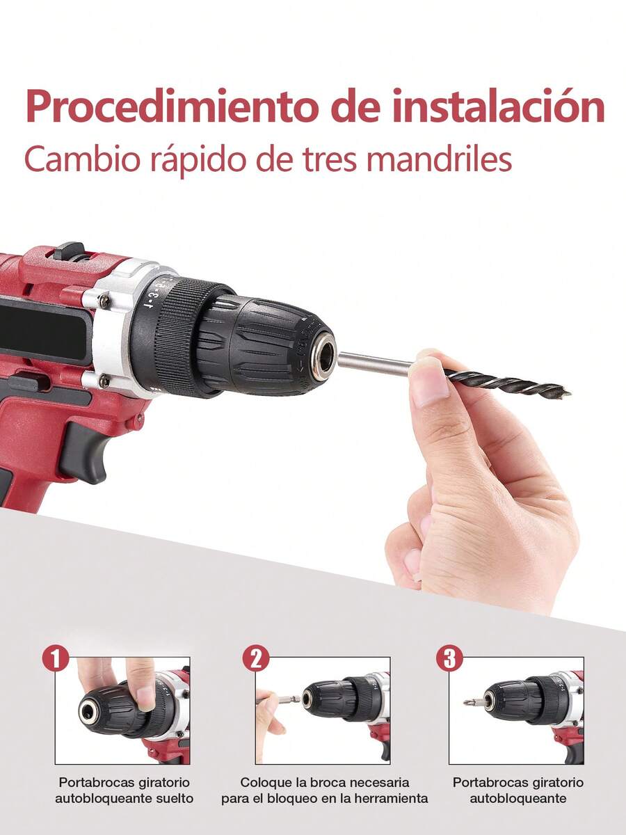 Kit De Taladro Inalámbrico Destornillador Eléctrico Pinchan