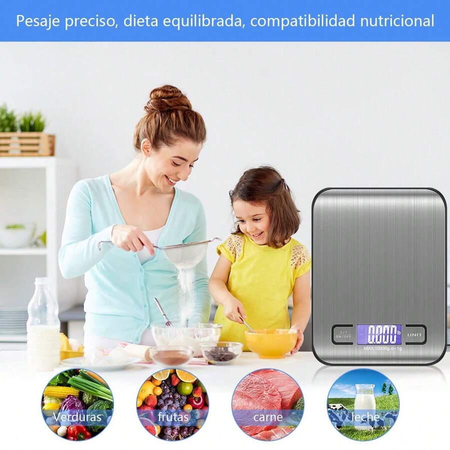 Bascula Digital Cocina Recargable