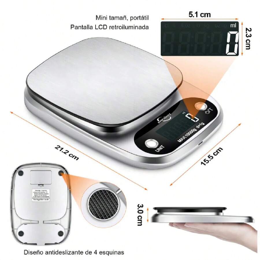 Báscula digital portátil Mini báscula digital de cocina