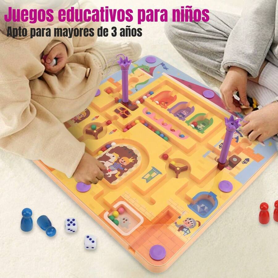 2 En 1 Laberinto Magnético Niños Juguetes Montessori