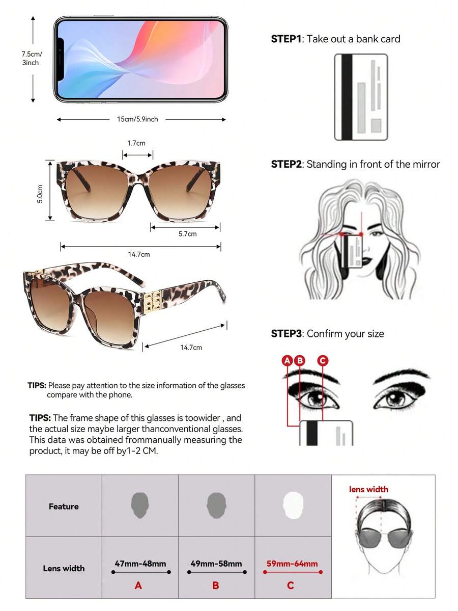 Gafas de sol cuadradas de marco grande