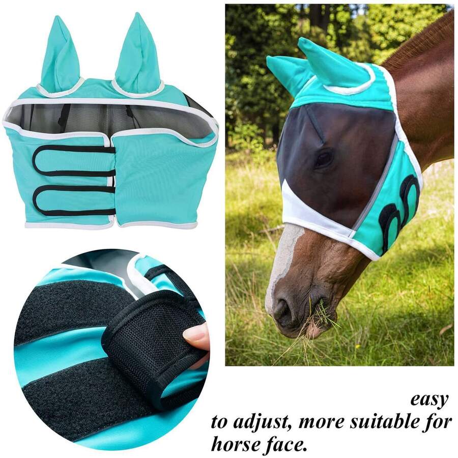 Máscara anti-moscas para caballos