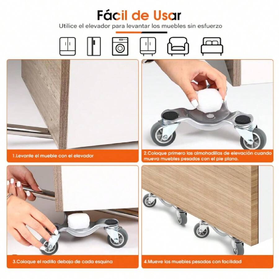 Juego de tres plataformas de acero con elevador