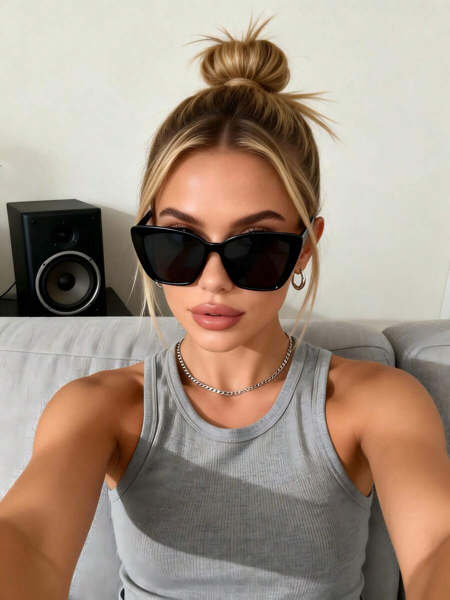 Gafas de moda de ojo de gato para mujer