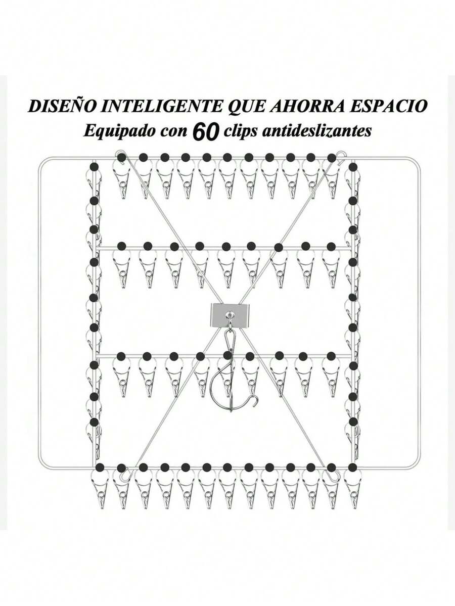 Colgadero Tendedero Portátil de Metal Calcetín