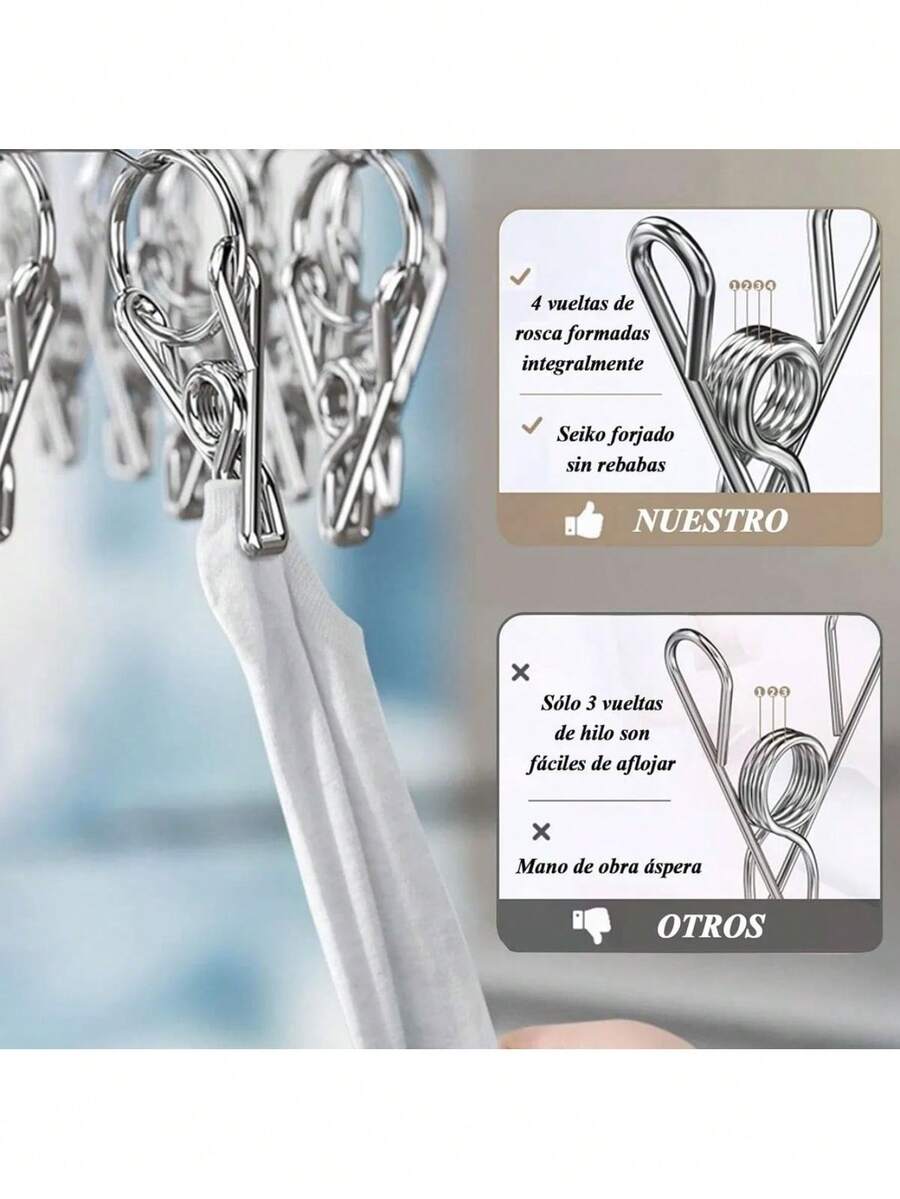 Colgadero Tendedero Portátil de Metal Calcetín