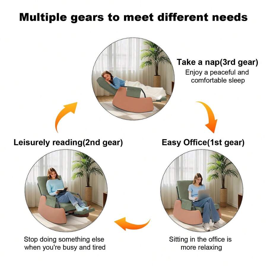 Silla reclinable Mecedora para Adultos