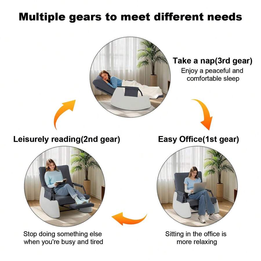 Silla reclinable Mecedora para Adultos