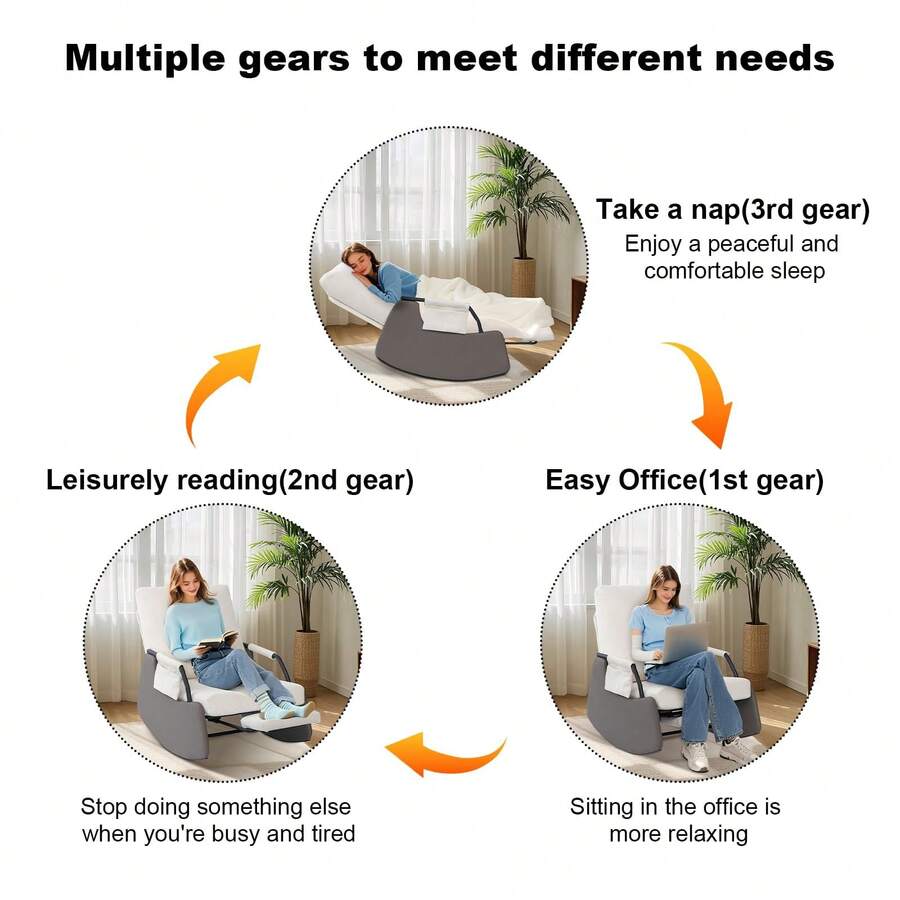 Silla reclinable Mecedora para Adultos
