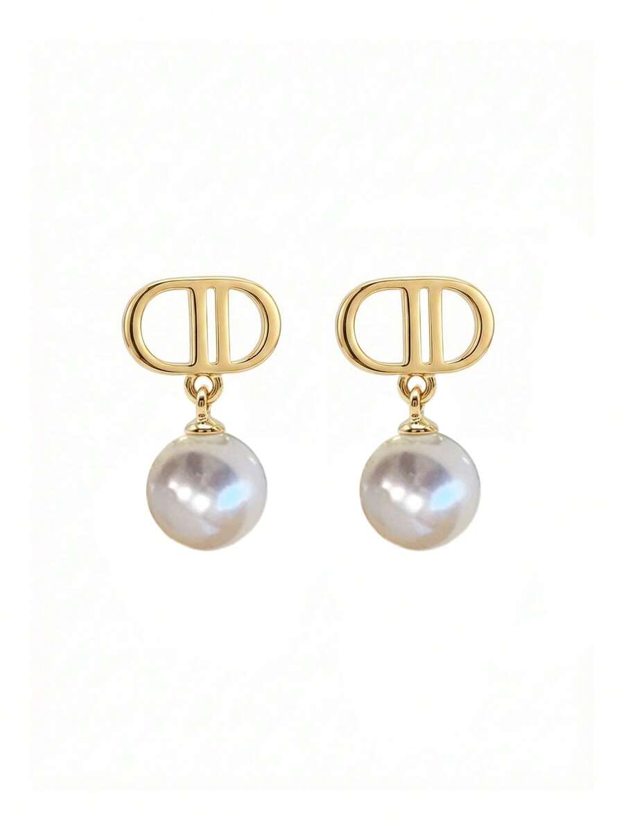 pendientes con colgante de perla