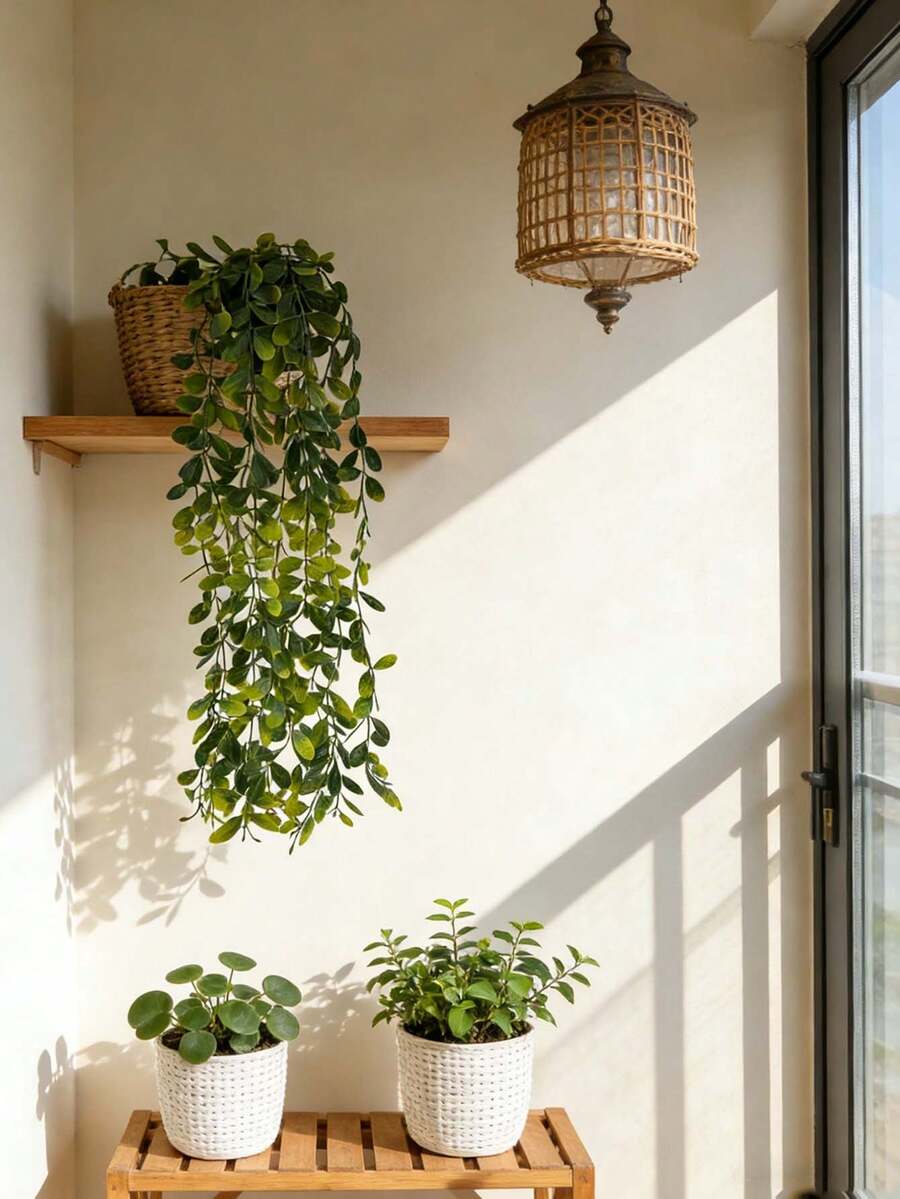 Plantas artificiales, Plantas en maceta colgantes