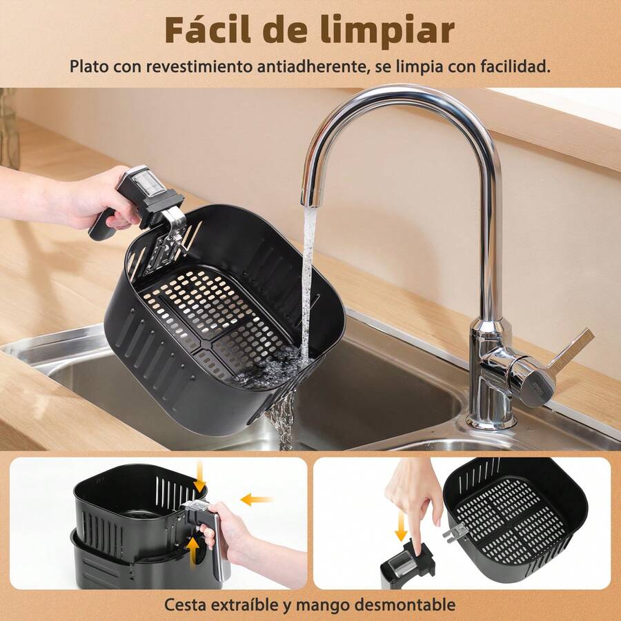 Freidora de Aire Inteligente 1750W, 7L