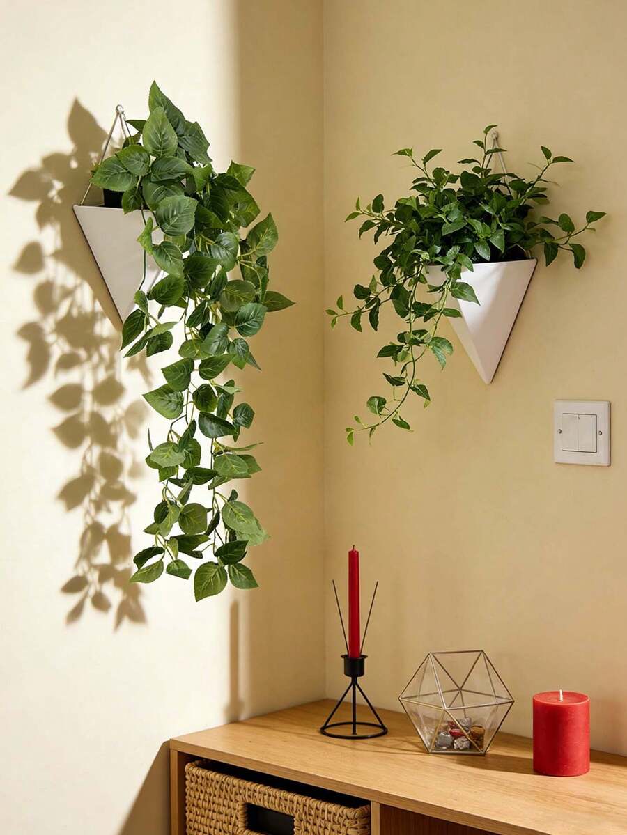 Plantas artificiales, Plantas en maceta colgantes