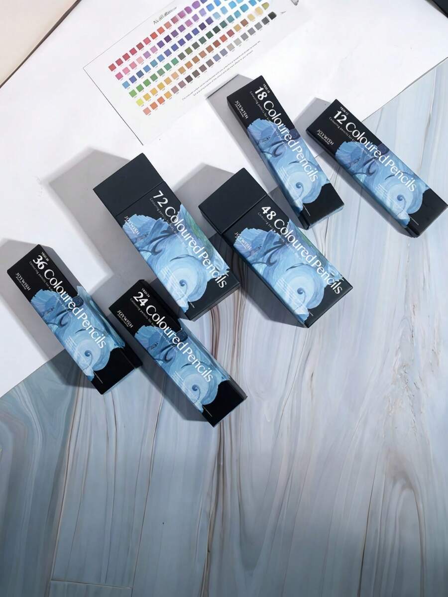 Juego de 12-72 lápices de colores vibrantes de núcleo suave