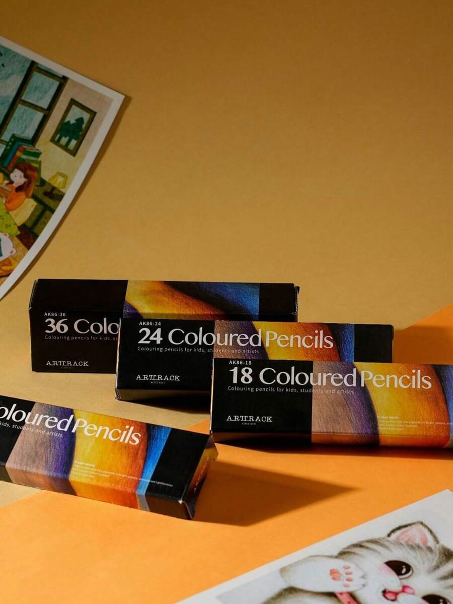 Juego de 12-72 lápices de colores vibrantes de núcleo suave