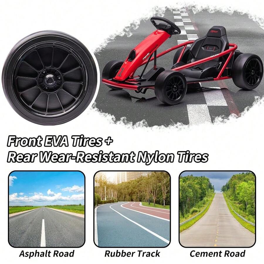 Go Kart Eléctrico 24V con Doble Motor 300W