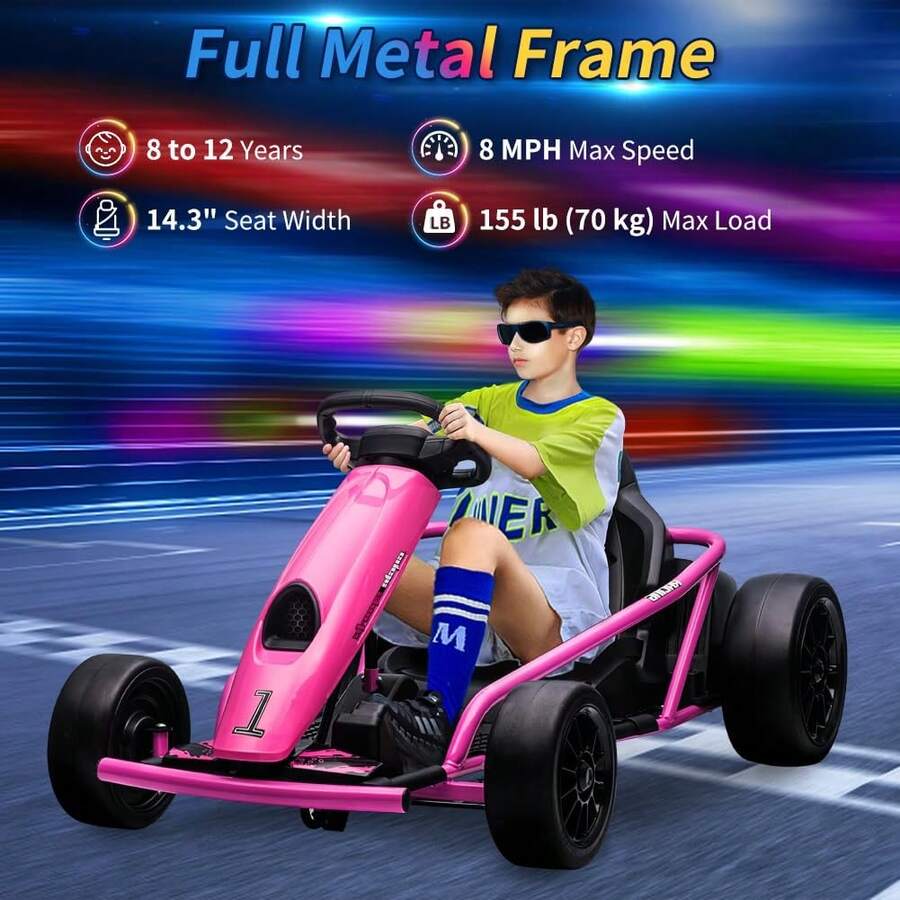 Go Kart Eléctrico 24V con Doble Motor 300W