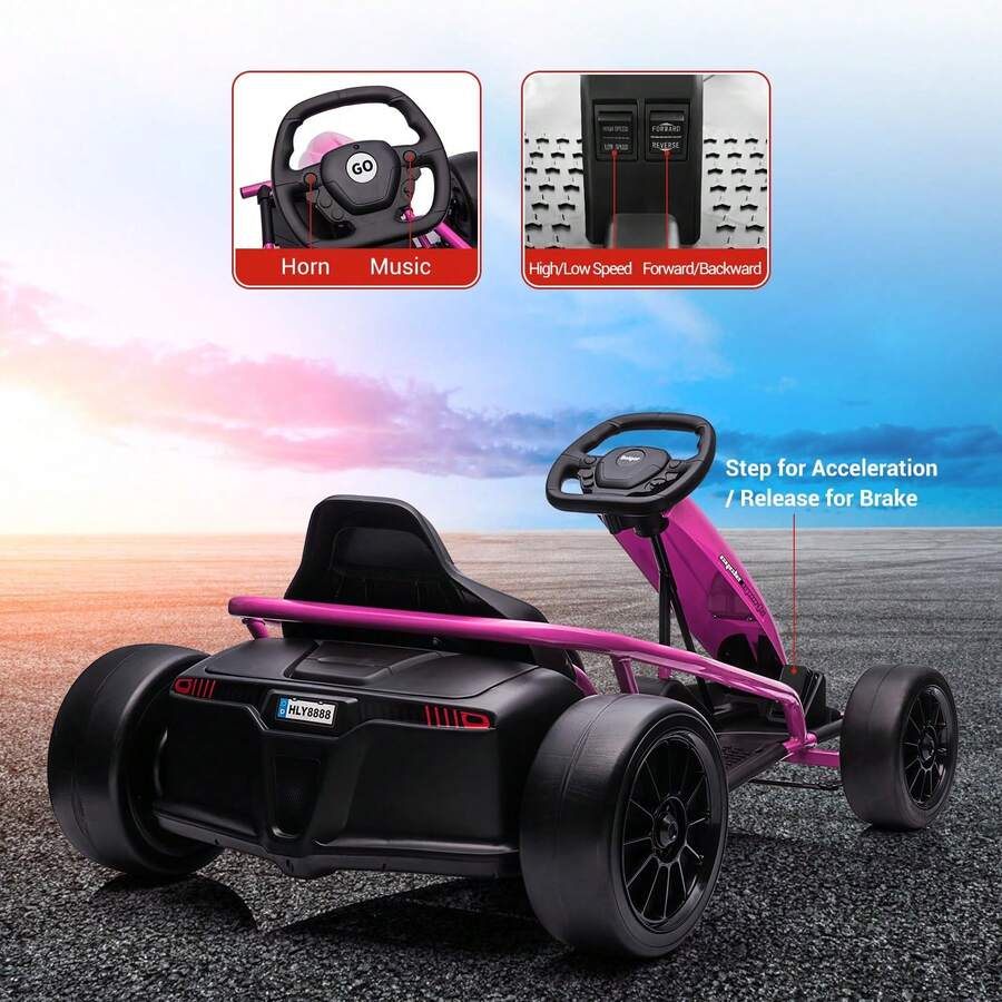 Go Kart Eléctrico 24V con Doble Motor 300W