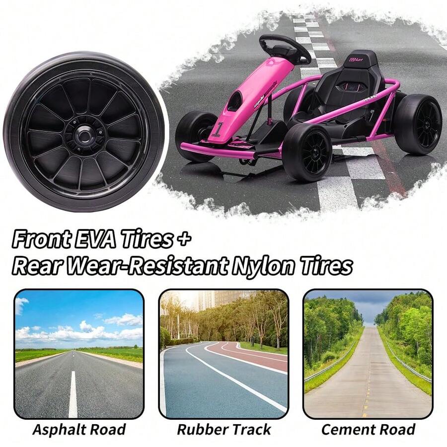 Go Kart Eléctrico 24V con Doble Motor 300W