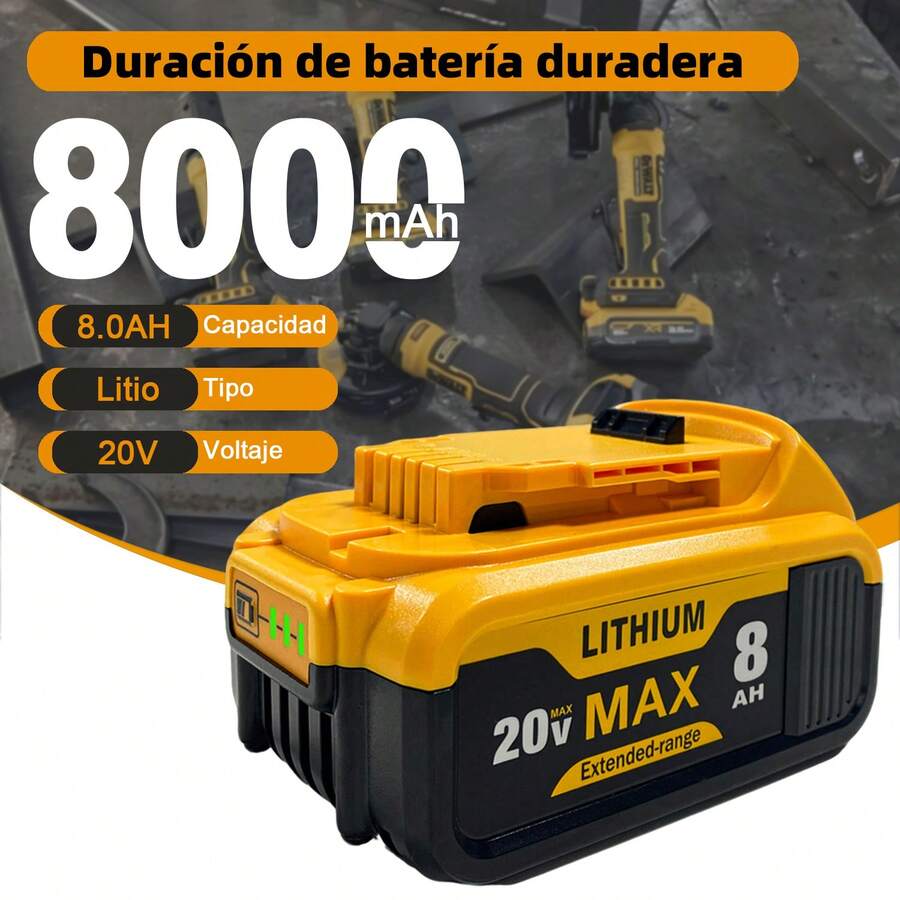 Dewalt Batería de Repuesto 20V Max 8.0Ah