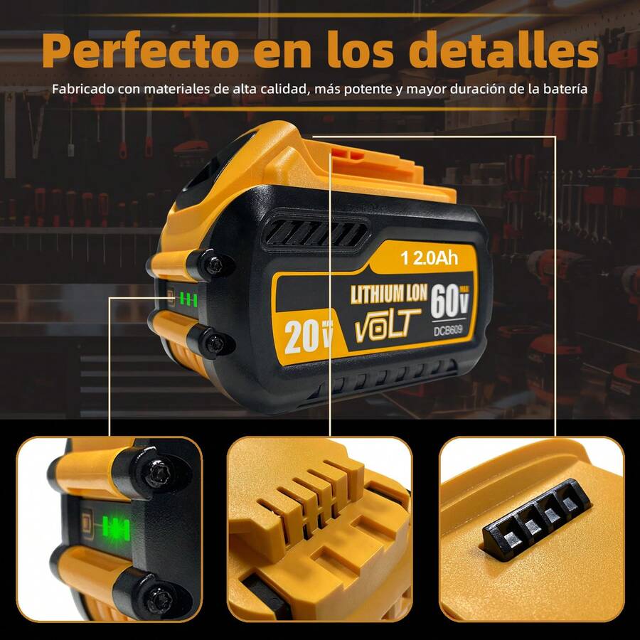 Dewalt DCB609 12Ah 20V/60V Batería de Repuesto