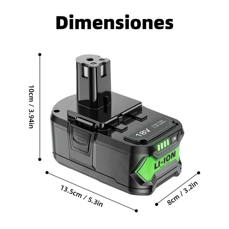 Ryobi Batería LED de nivel de carga