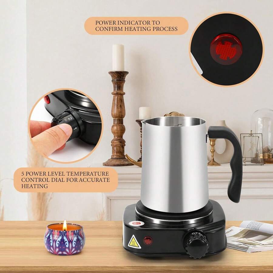 Kit De Olla Para Derretir Cera De Vela