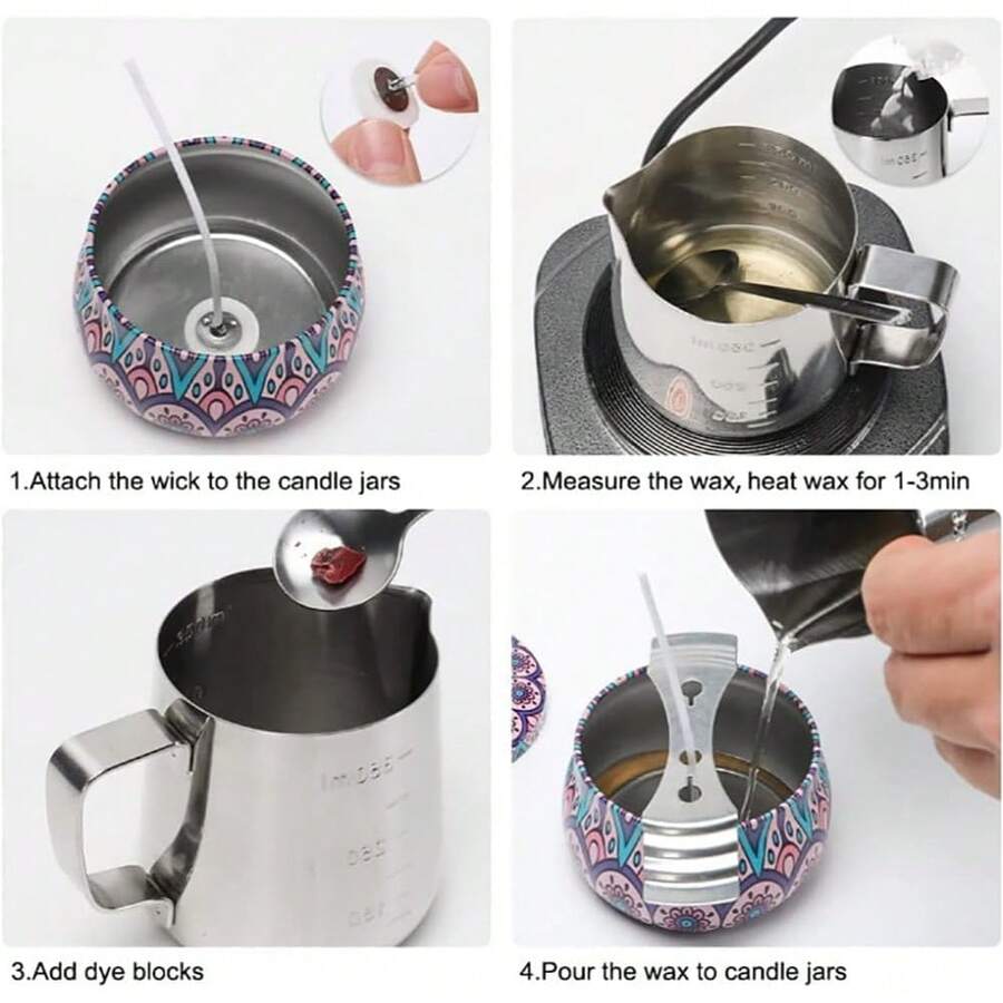 Kit De Olla Para Derretir Cera De Vela