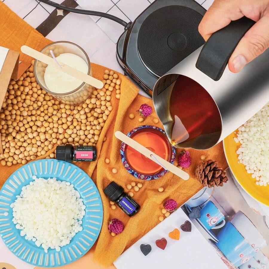 Kit De Olla Para Derretir Cera De Vela
