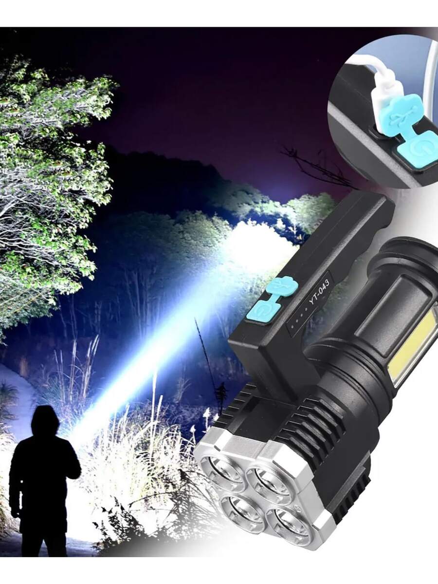 Linterna Táctica LED Recargable USB