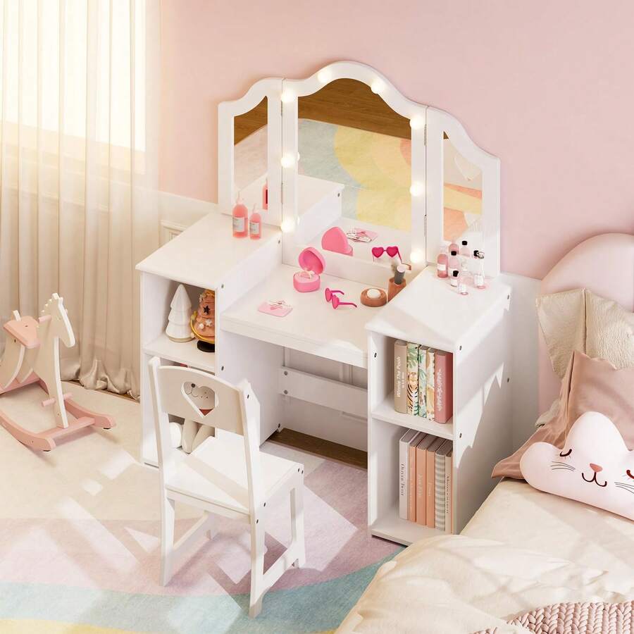 Juego de Mesa y Silla de Cambiador Princesa para niñas