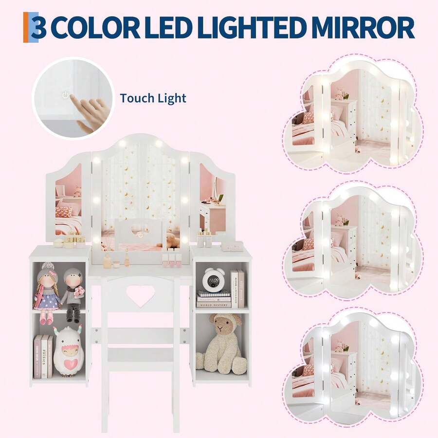 Juego de Mesa y Silla de Cambiador Princesa para niñas