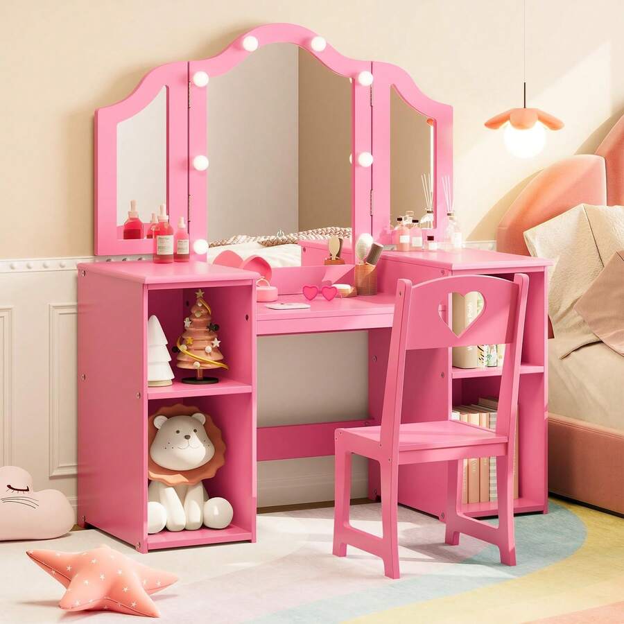 Juego de Mesa y Silla de Cambiador Princesa para niñas