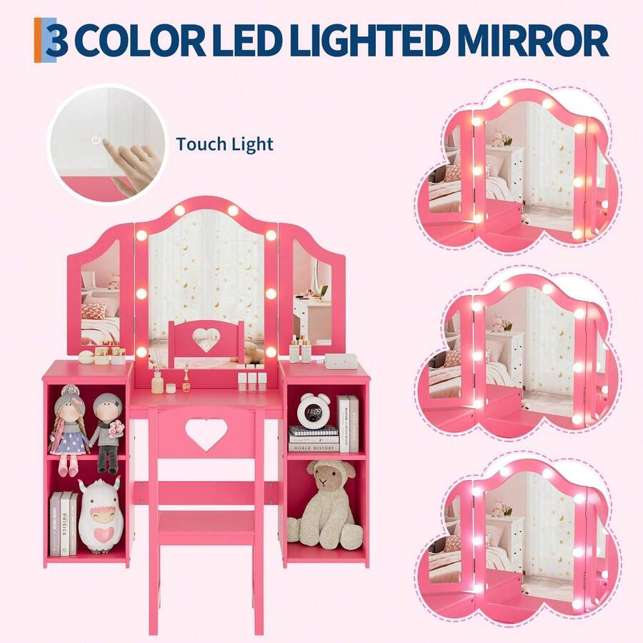Juego de Mesa y Silla de Cambiador Princesa para niñas