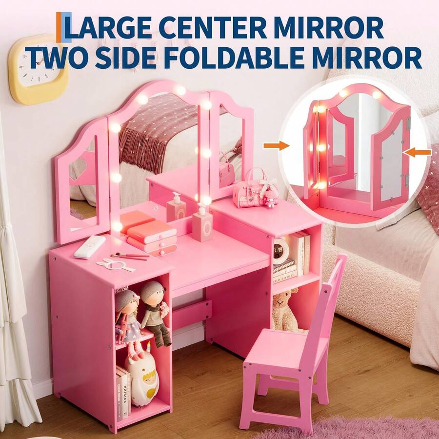 Juego de Mesa y Silla de Cambiador Princesa para niñas