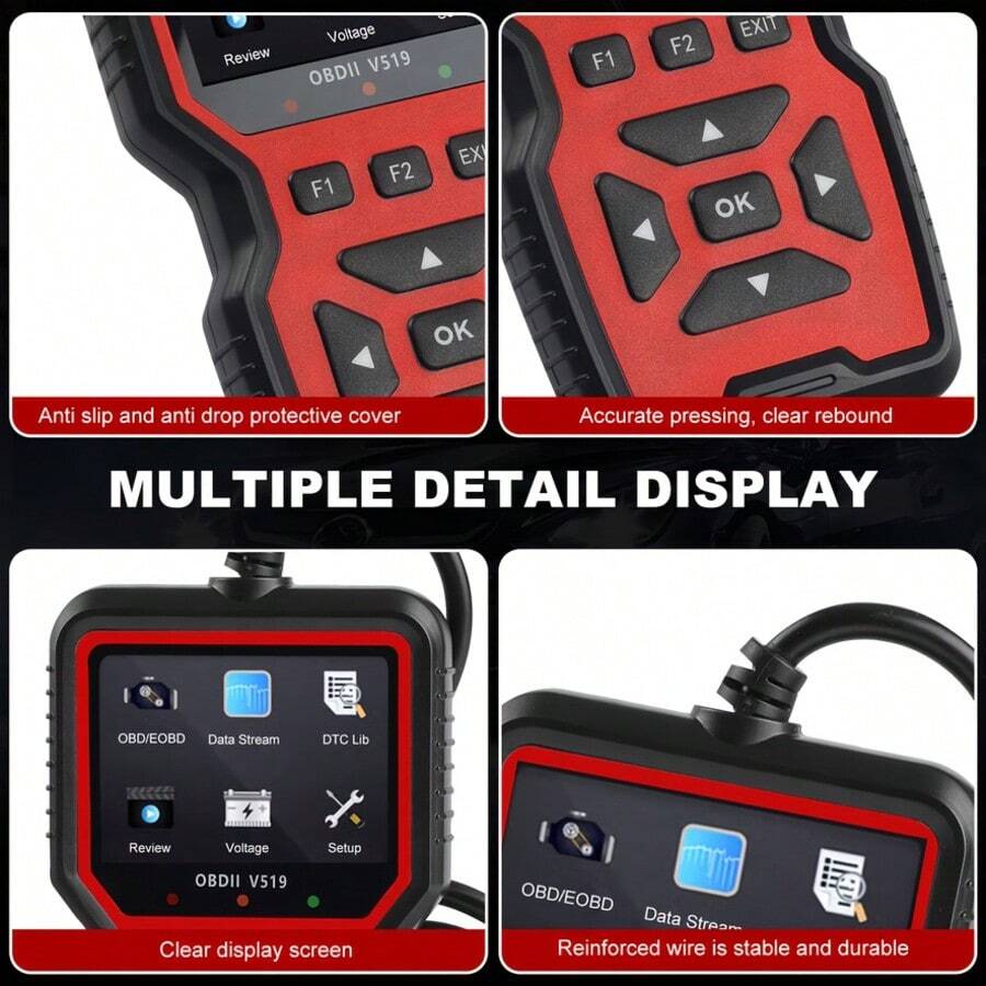 V519 Escáner profesional OBD2 - Herramienta de diagnóstico automotriz