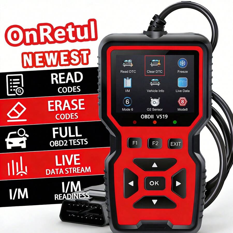 V519 Escáner profesional OBD2 - Herramienta de diagnóstico automotriz