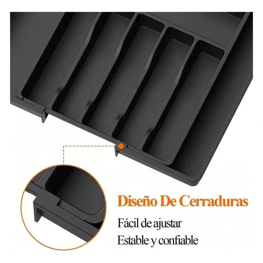Organizador de cubiertos ajustable