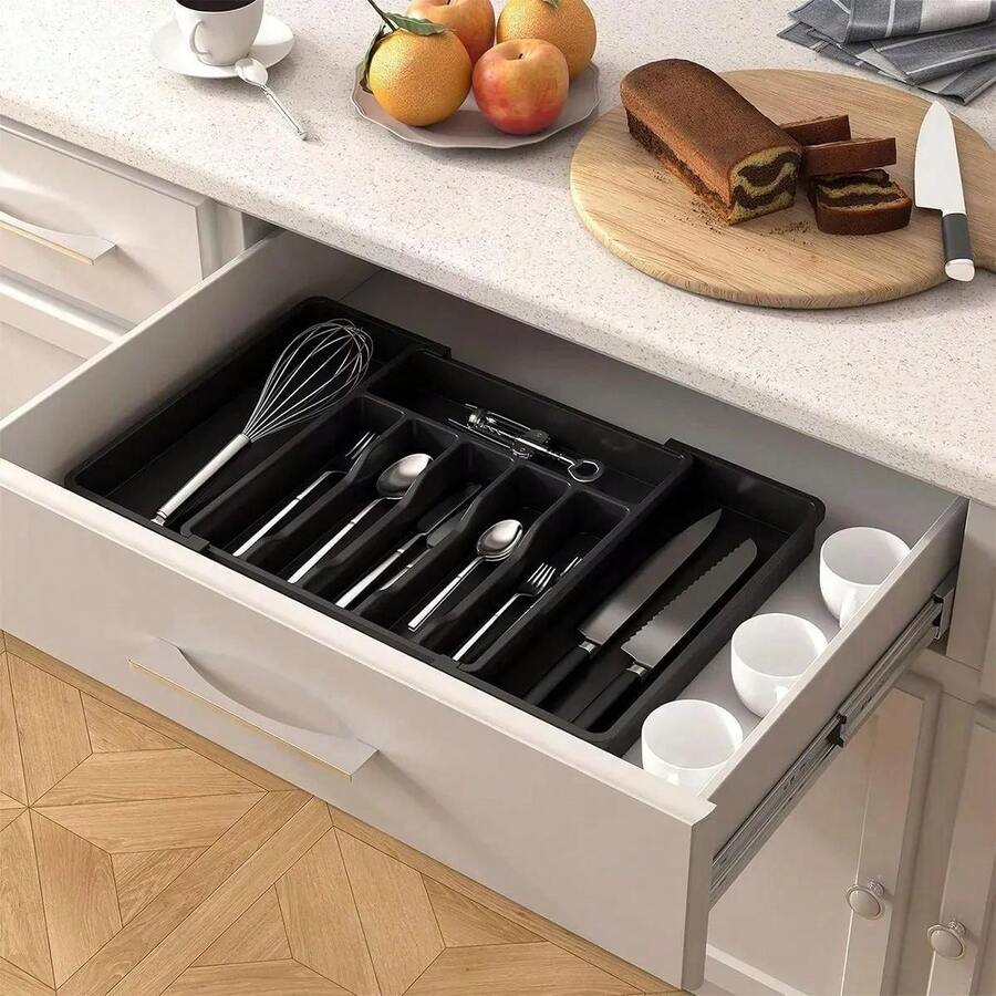 Organizador de cubiertos ajustable