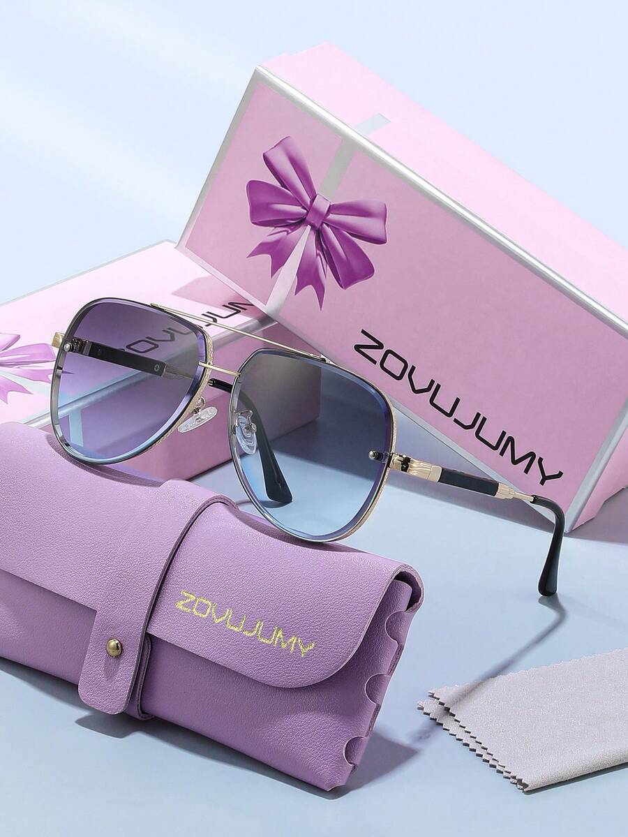 Gafas de aviador de lujo con doble haz