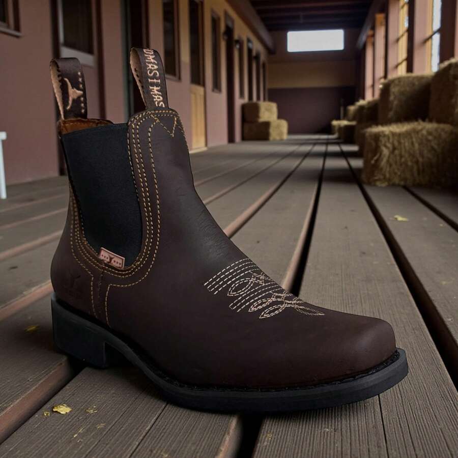 BOTINES COMODOS TOMAS IMAS PIEL GENUINA SISTEMA COSIDO GOODYEAR WELT RINGLE VAQUERO