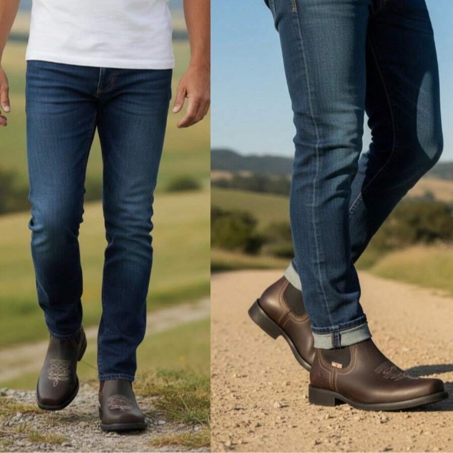 BOTINES COMODOS TOMAS IMAS PIEL GENUINA SISTEMA COSIDO GOODYEAR WELT RINGLE VAQUERO
