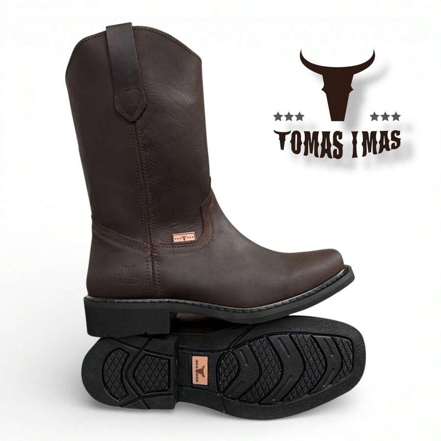BOTAS DE TRABAJO HOMBRE PIEL HORMA CUADRADA ULTRACONFORT CASUAL