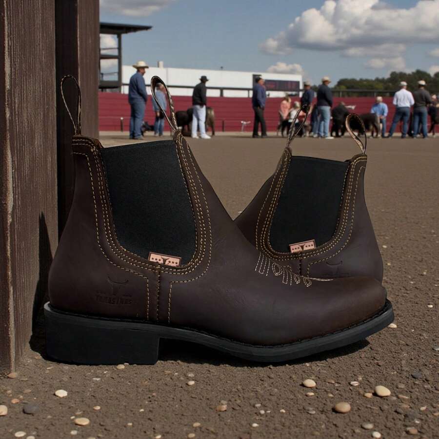 BOTINES COMODOS TOMAS IMAS PIEL GENUINA SISTEMA COSIDO GOODYEAR WELT RINGLE VAQUERO